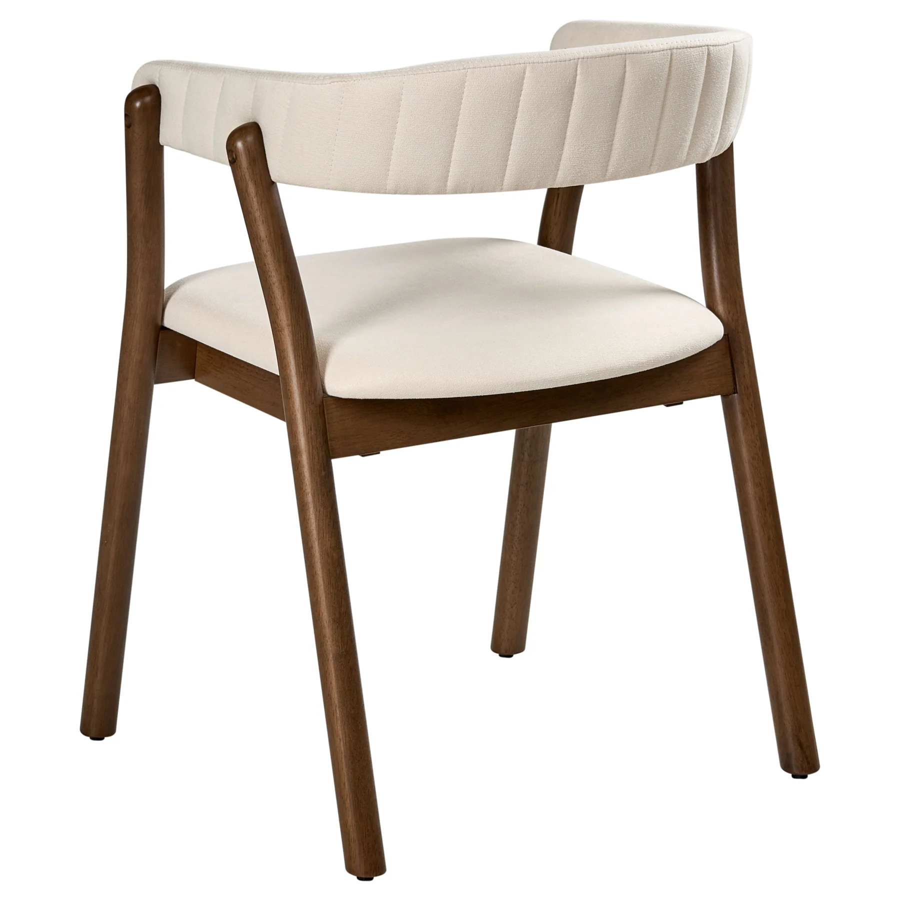 Beliani-MYLO-Eetkamerstoel set van 2-Donkerbruin|Off-white-Hout - Image 5