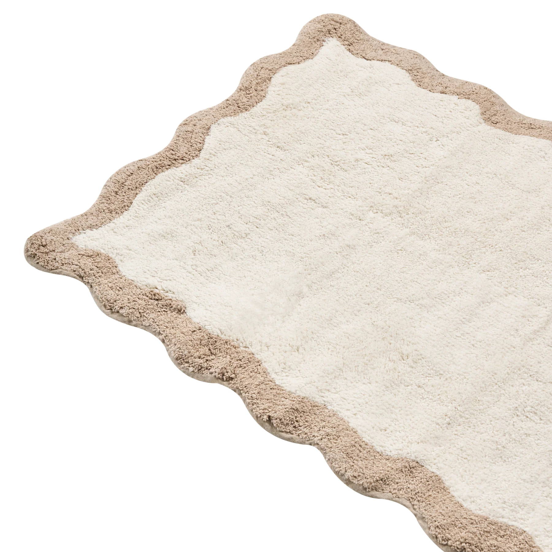 Beliani - NANGAL - Badmat - Beige|Bruin - 60 x 90 cm - Katoen - Image 3