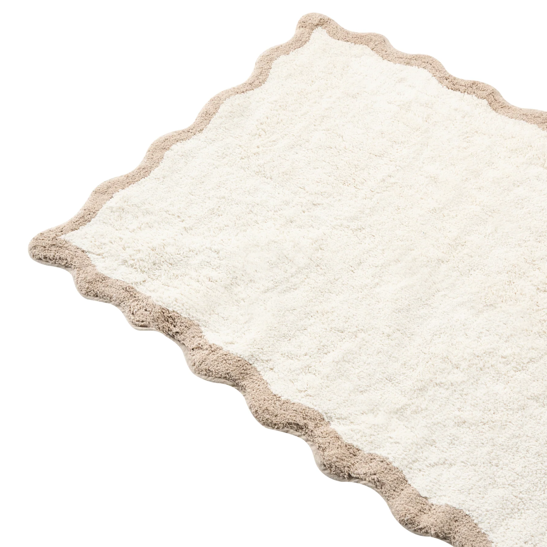 Beliani - NANGAL - Badmat - Beige|Bruin - 80 x 150 cm - Katoen - Image 3