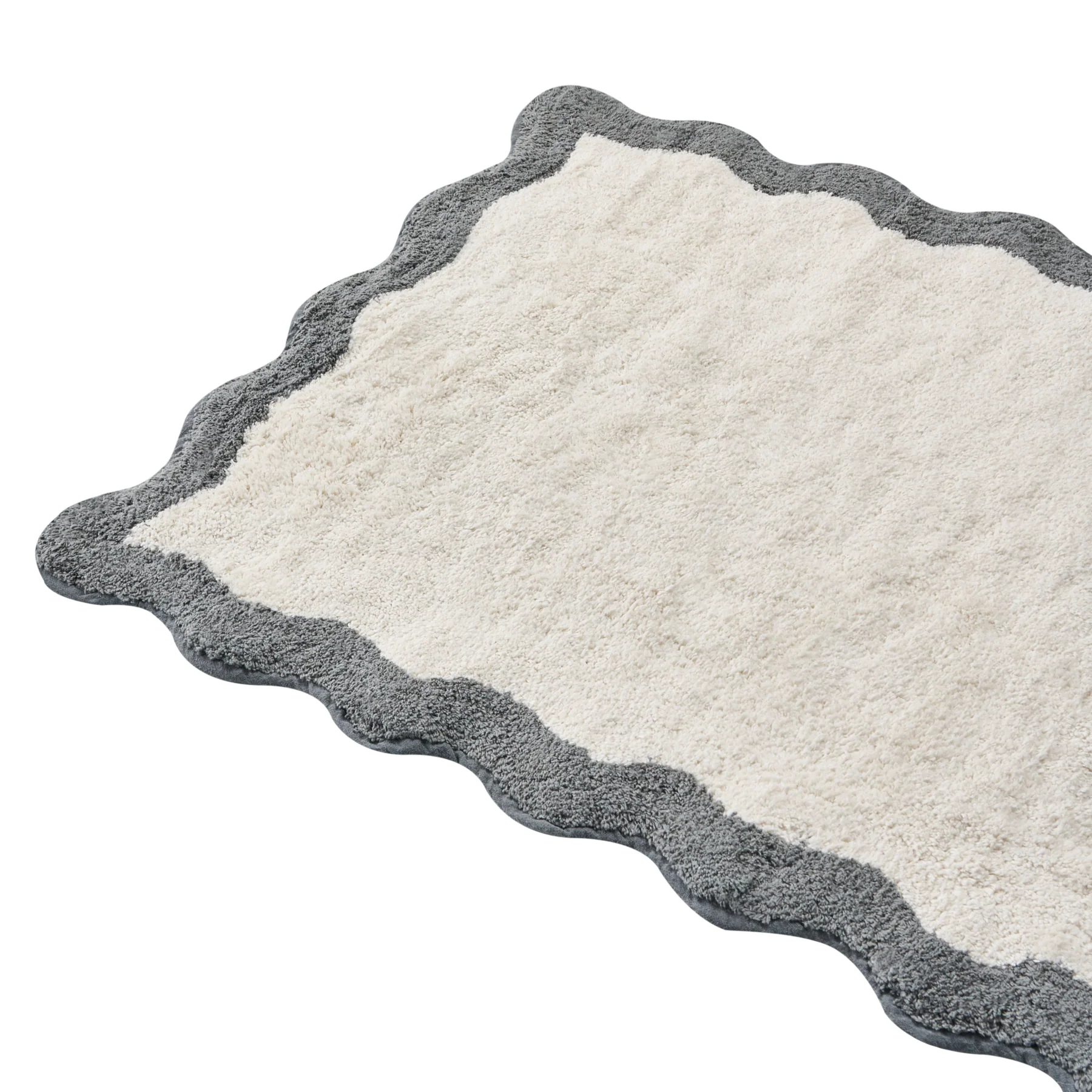 Beliani - NANGAL - Badmat - Beige|Grijs - 60 x 90 cm - Katoen - Image 3