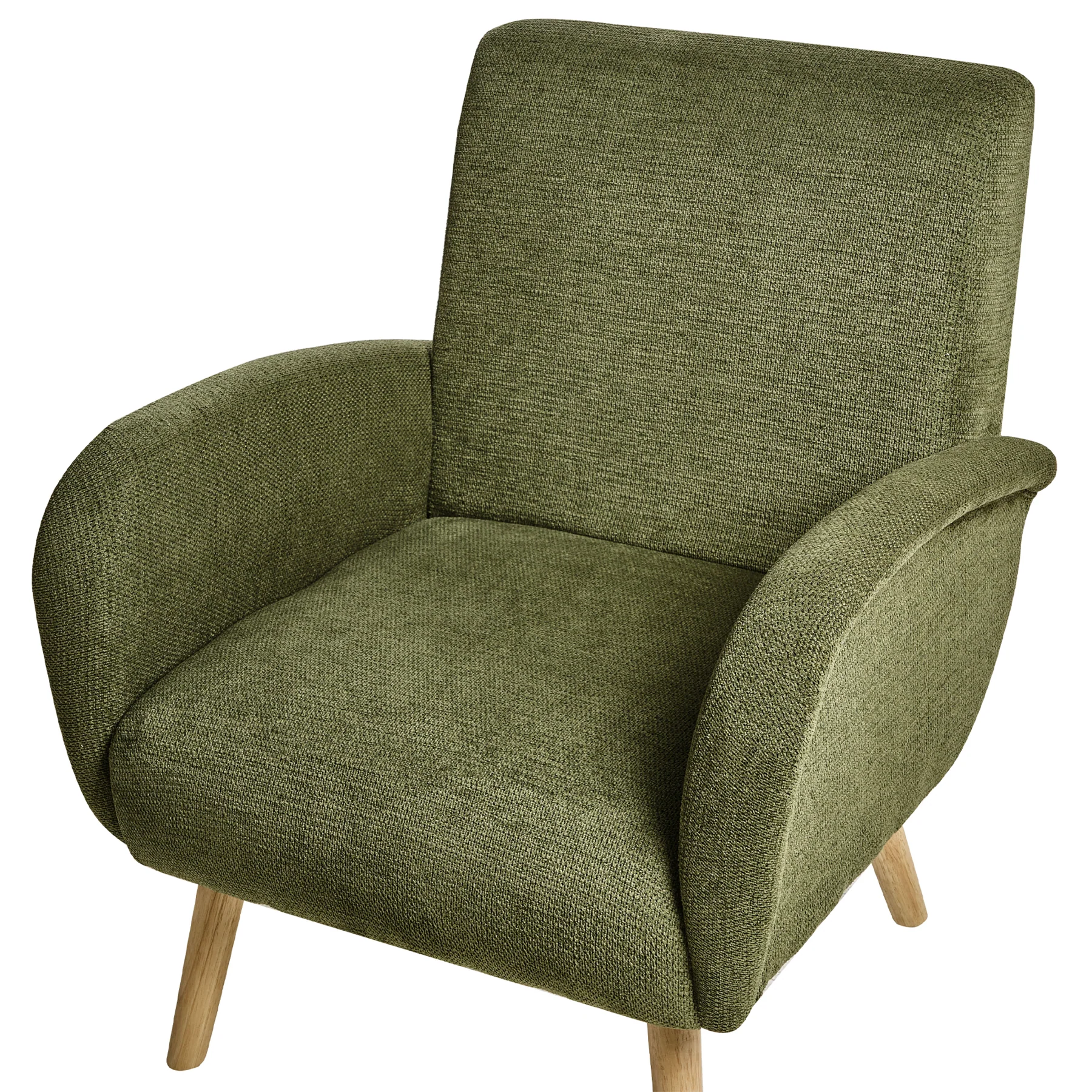 Beliani - PLASSEN - Fauteuil - Groen - Stof - Image 3