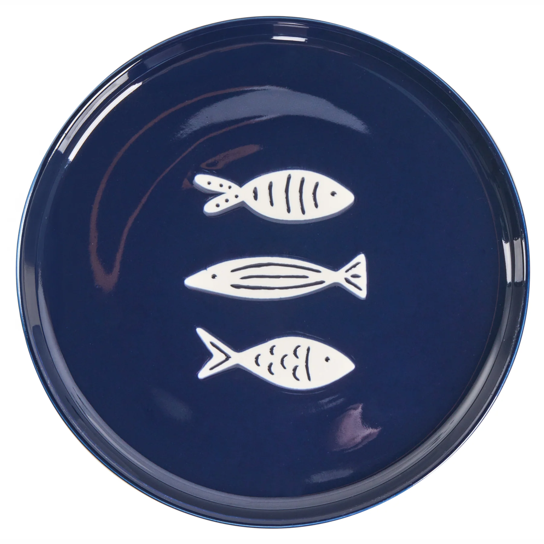 Beliani - TAMARIND - 16-delige serviesset - Wit|Blauw - Porselein - Image 9