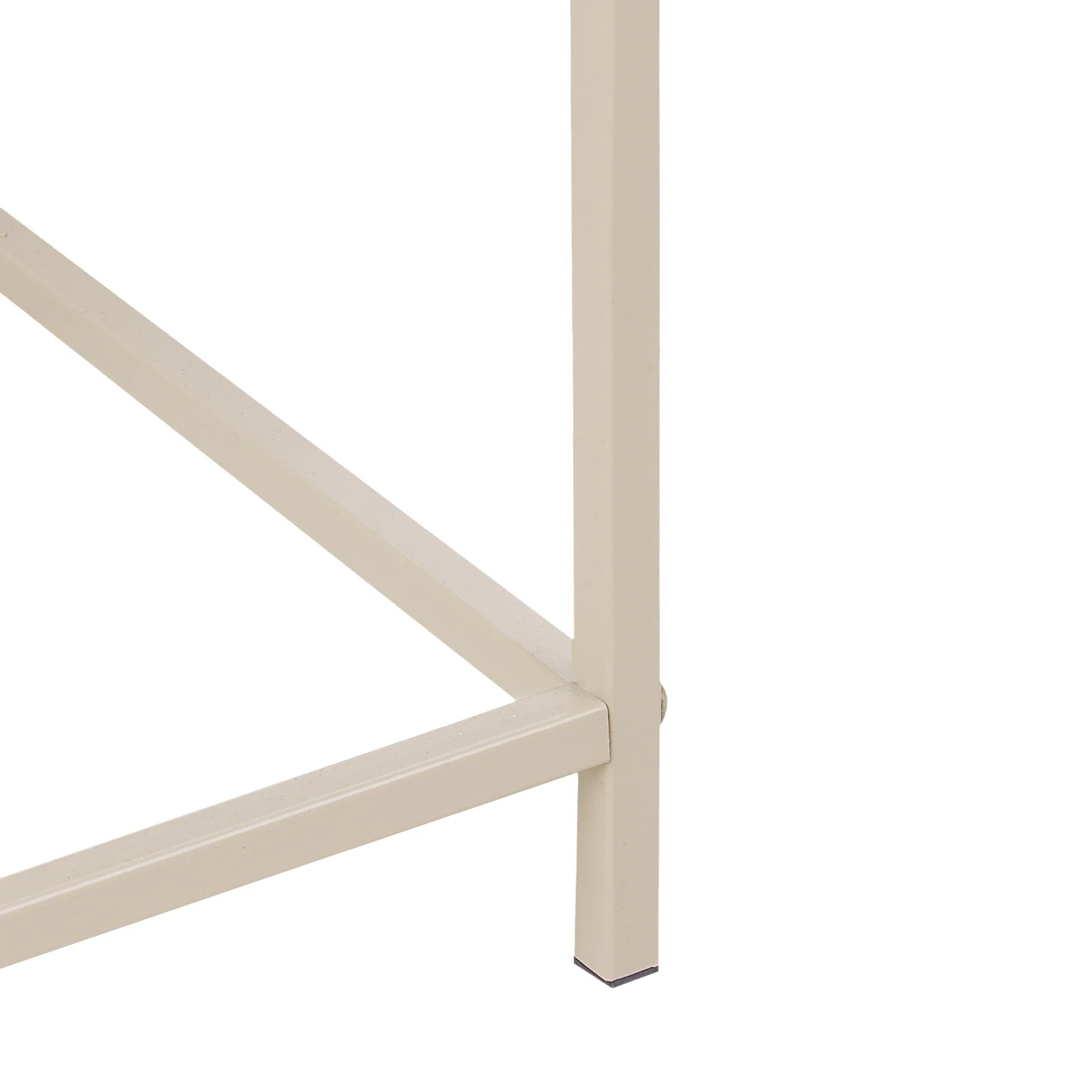 Beliani-TAPIEN-Verhoogde plantenbak-Beige-70 x 30 x 100 cm-Metaal - Image 4