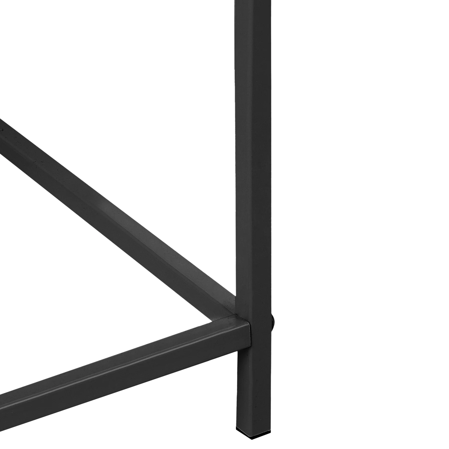 Beliani-TAPIEN-Verhoogde plantenbak-Zwart-70 x 30 x 100 cm-Metaal - Image 4