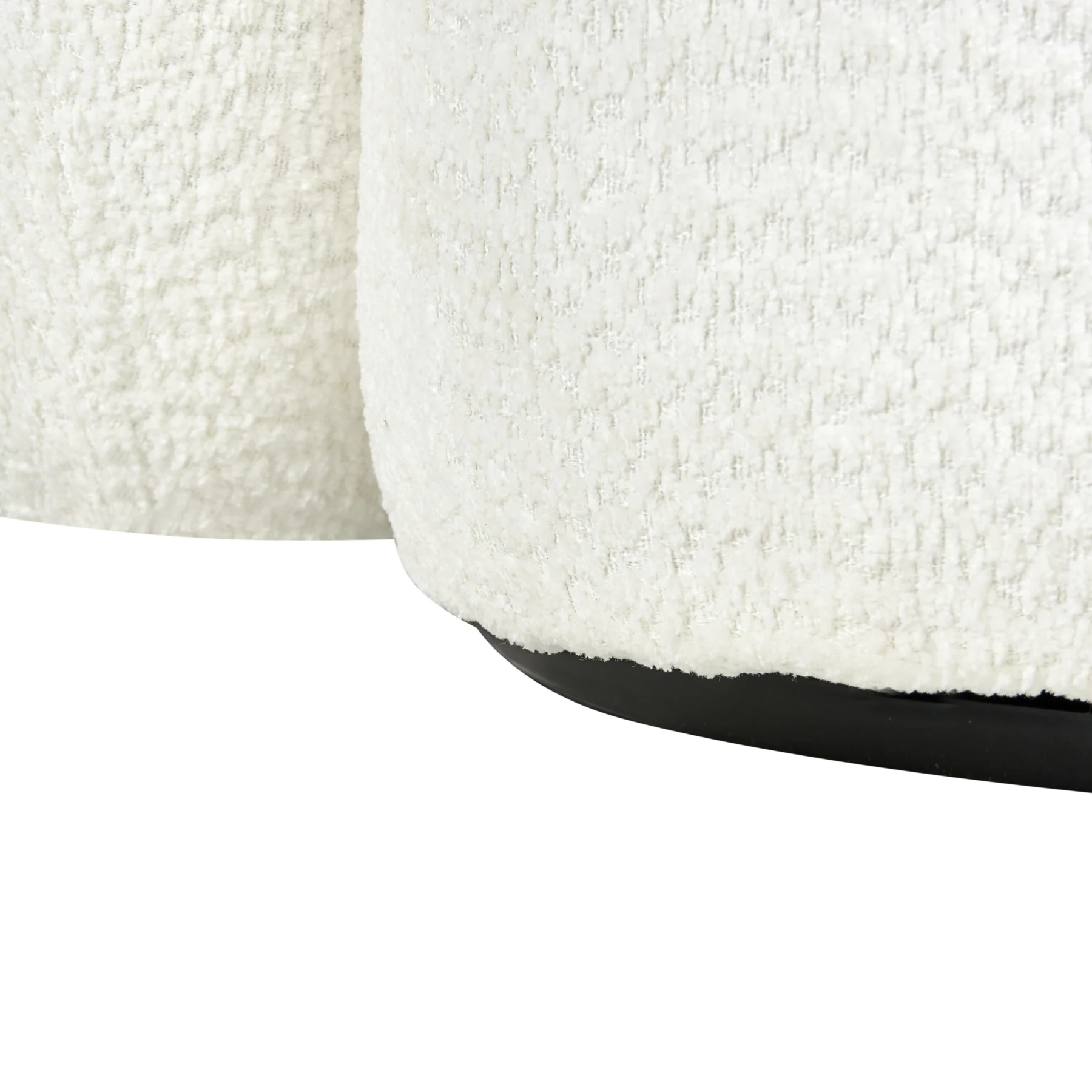 Beliani - TORE - Draaifauteuil - Off-white - Polyester - Image 4