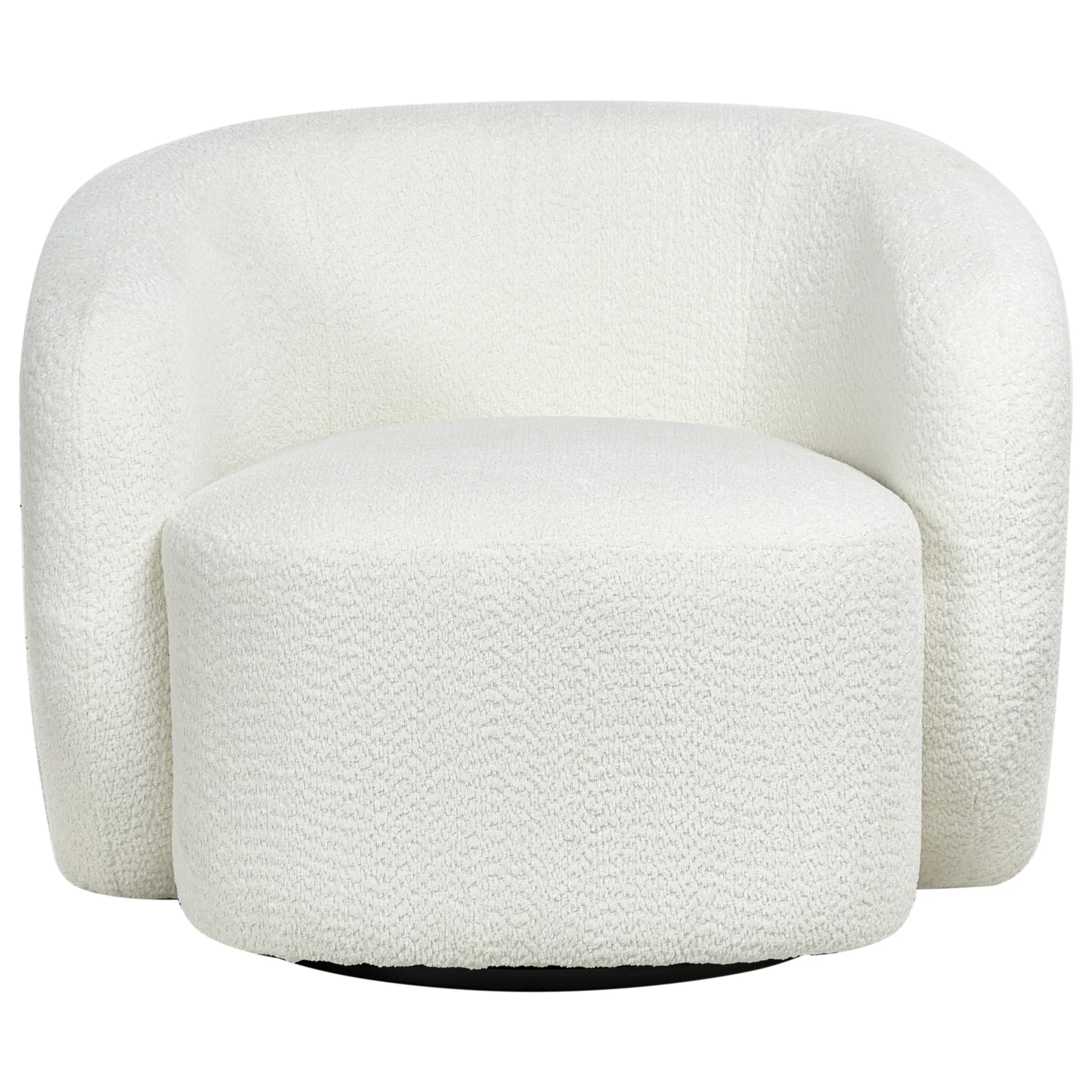 Beliani - TORE - Draaifauteuil - Off-white - Polyester - Image 8