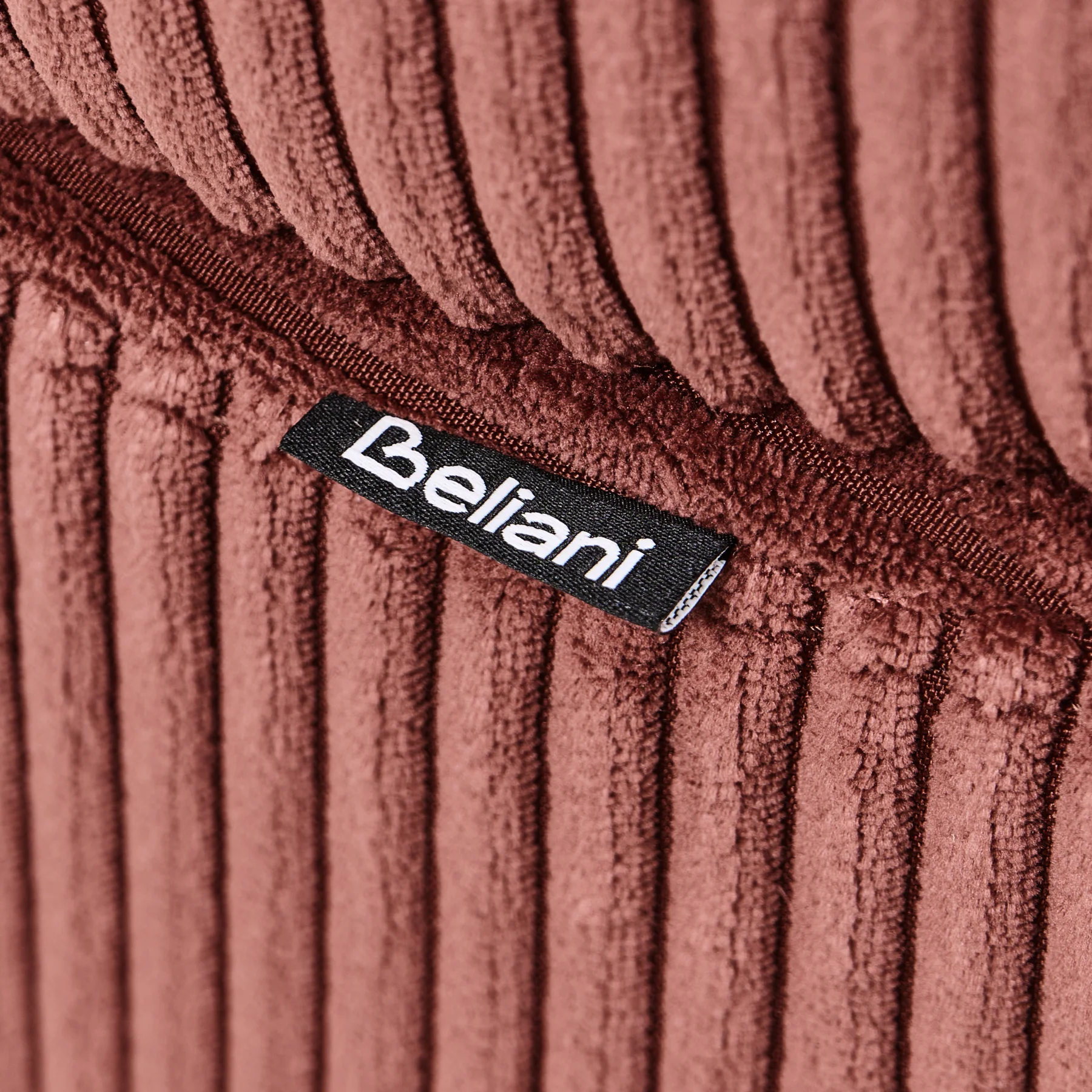 Beliani - VANVEY - Chaise longue - Rood - Linkszijdig - Corduroy - Image 10