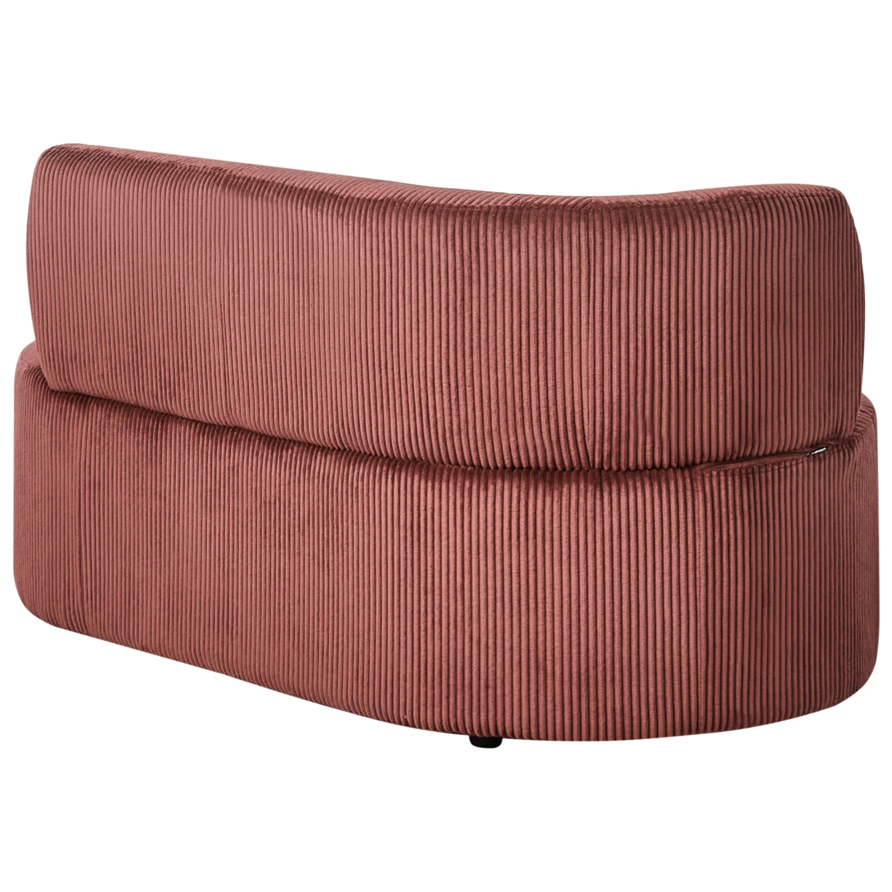 Beliani - VANVEY - Chaise longue - Rood - Linkszijdig - Corduroy - Image 5