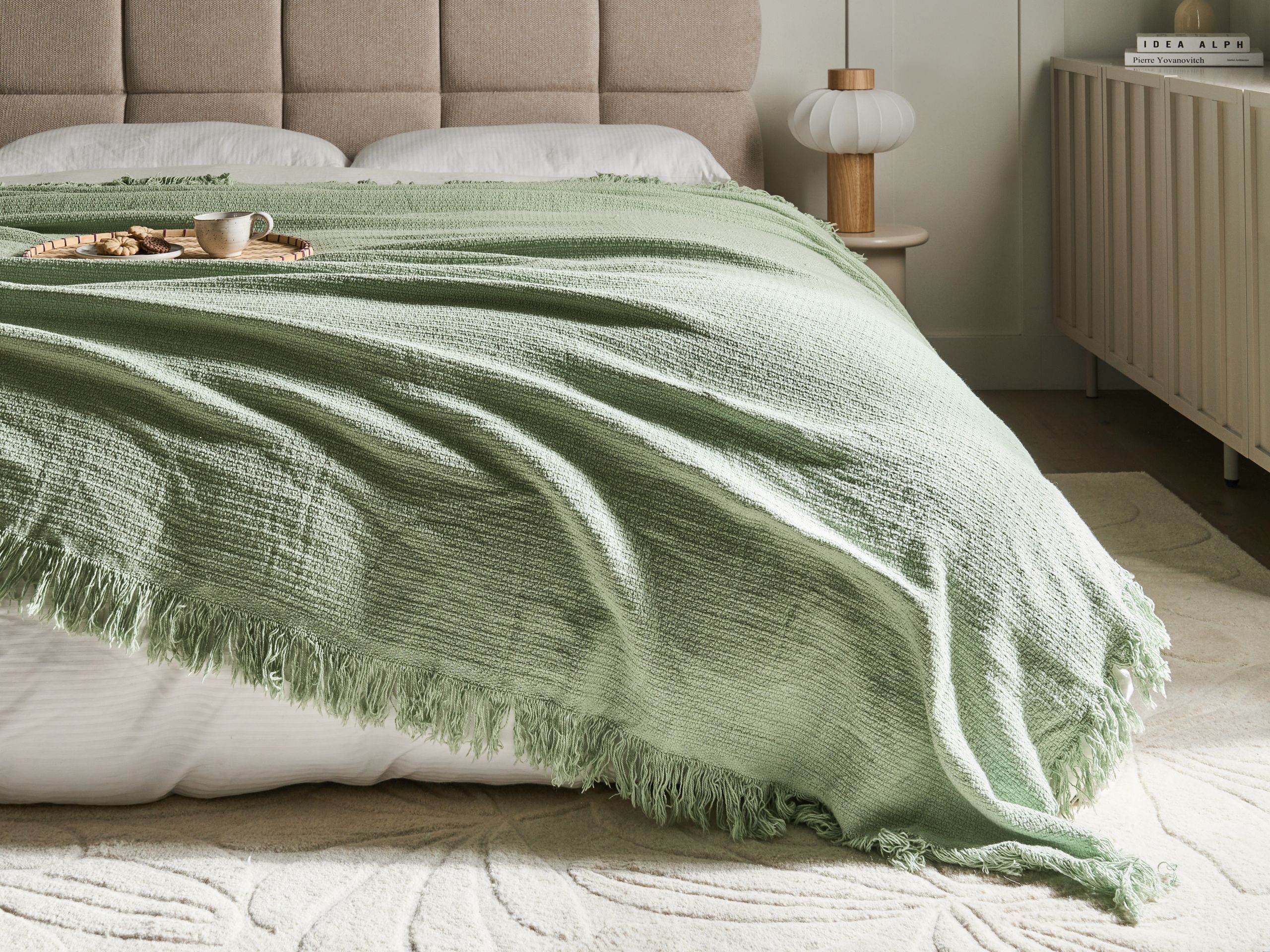 Beliani - YERBENT - Bedsprei - Groen - 220 x 240 cm - Katoen - Image 2