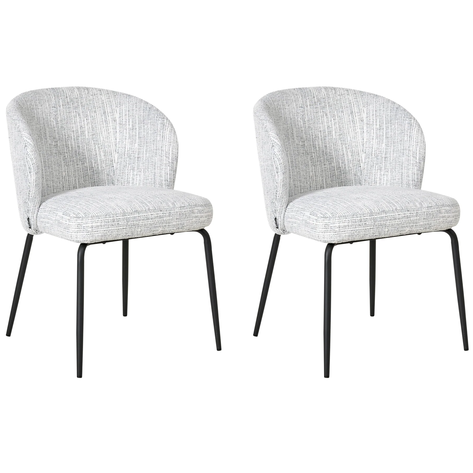 Beliani - ZANA - Eetkamerstoel set van 2 - Blauw - Polyester - Image 11