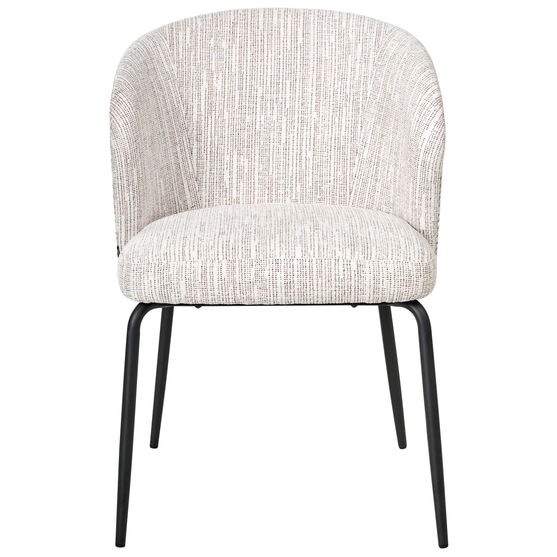 Beliani - ZANA - Eetkamerstoel set van 2 - Wit|Meerkleurig - Polyester - Image 5
