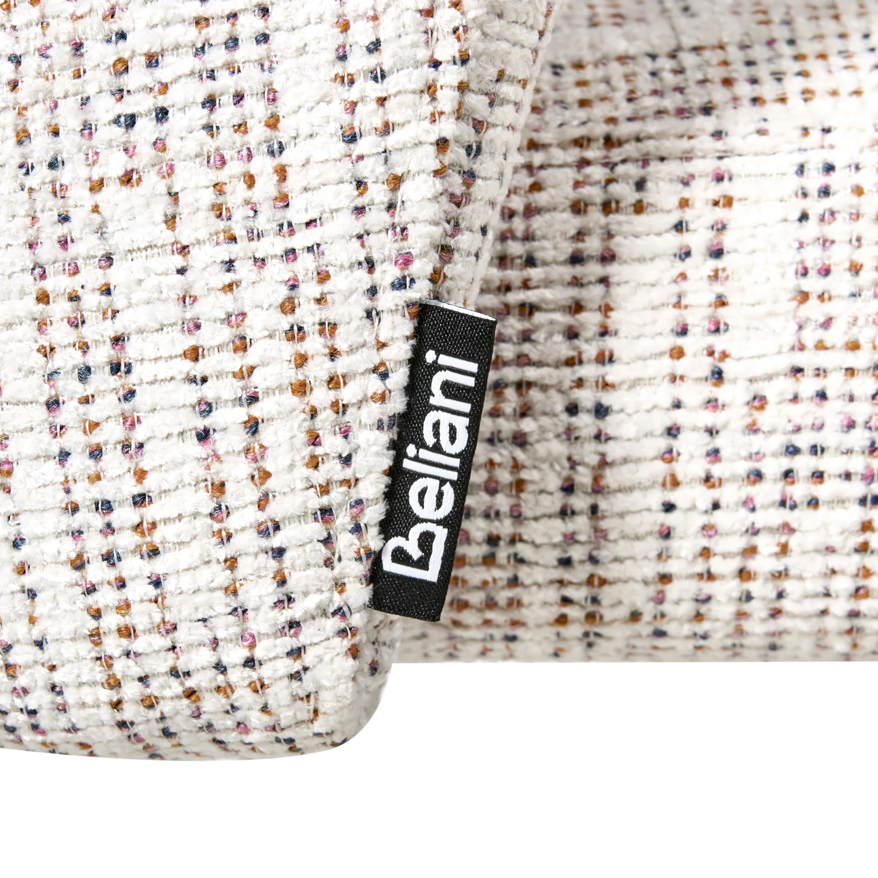 Beliani - ZANA - Eetkamerstoel set van 2 - Wit|Meerkleurig - Polyester - Image 8