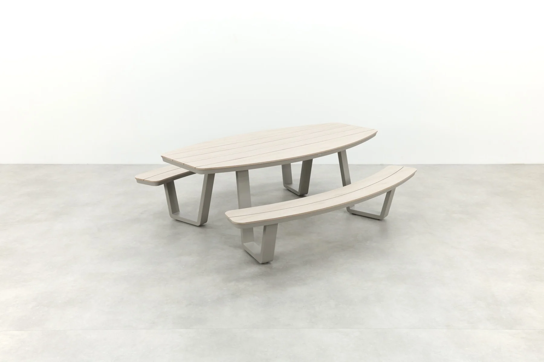 Bell aluminium picknick set ovaal - 220x193 cm - taupe - Image 4