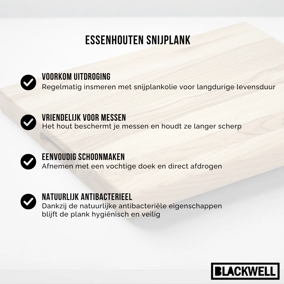 Blackwell Houten Snijplank - Met Greep - Beukenhout - 40 x 30 x 4 cm - Image 8