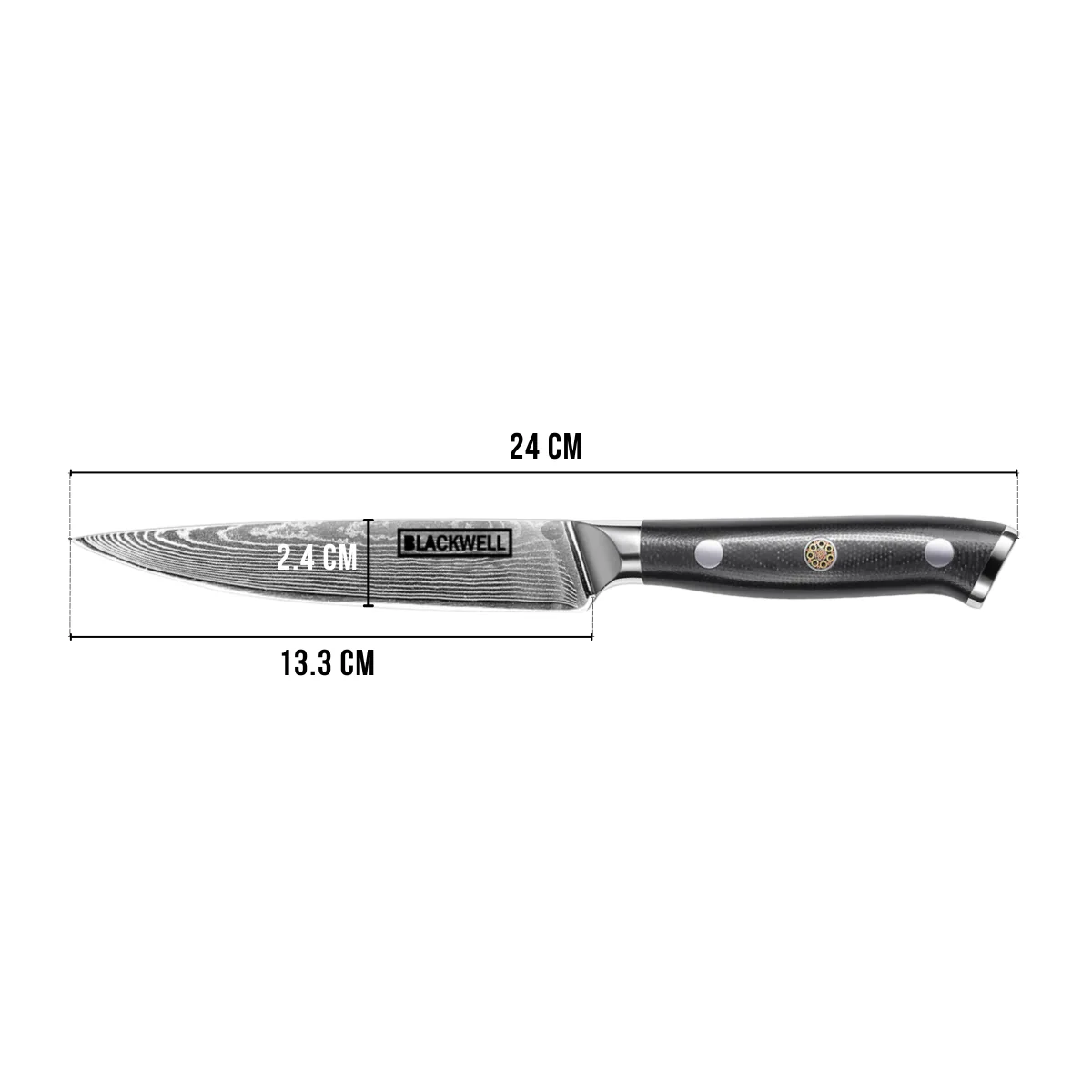 Blackwell Officemes Japanse stijl - 67 lagen damaststaal - VG10 - 12,5 cm - Image 6