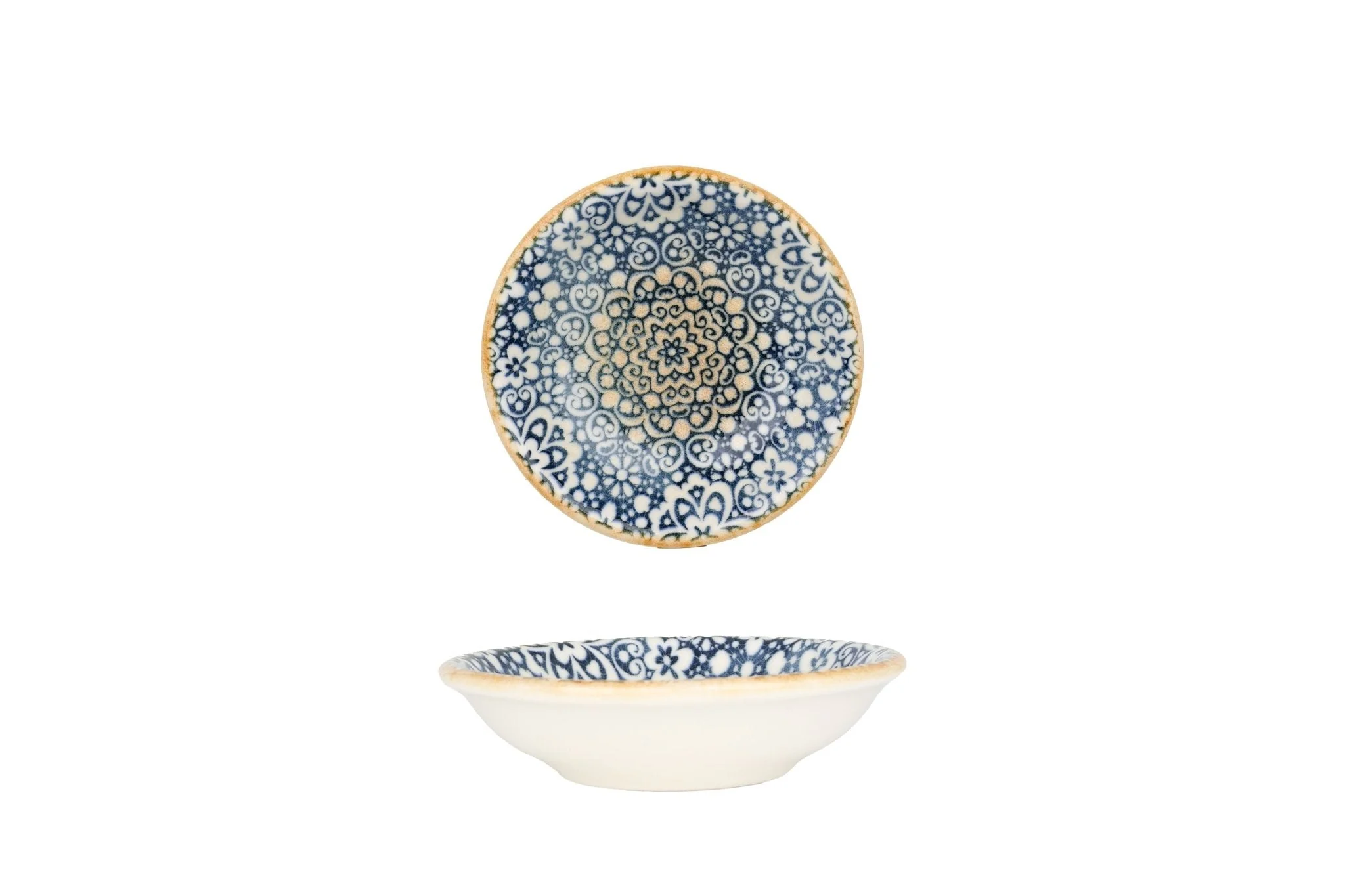 Bonna Diep bord - Alhambra - Porselein - 9 cm (50cc) - set van 6