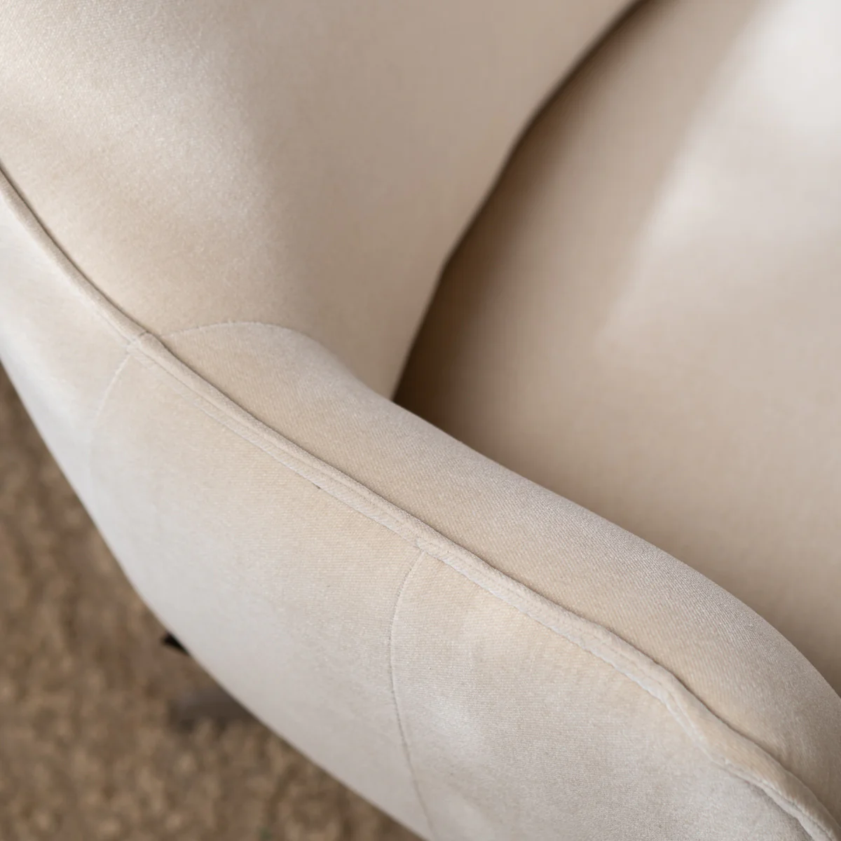 Bronx71 Fauteuil Stella draaibaar velvet beige - Image 2