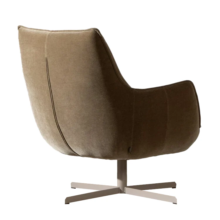 Bronx71 Fauteuil Stella draaibaar velvet bruin - Image 3