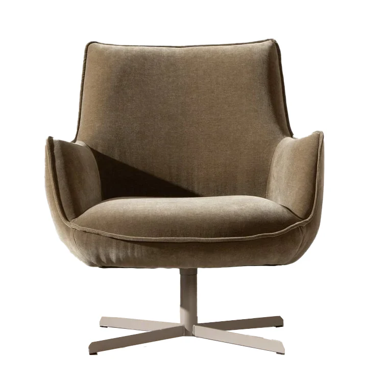 Bronx71 Fauteuil Stella draaibaar velvet bruin - Image 8