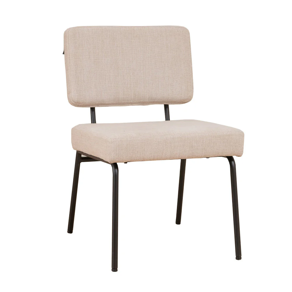 Bronx71 Scandinavische eetkamerstoel Espen beige gerecyclede stof - - Image 7