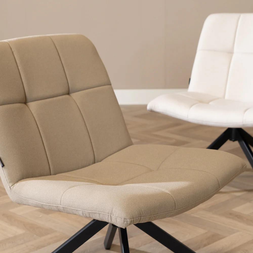 Bronx71 Scandinavische fauteuil Eevi gerecyclede stof taupe - Image 9