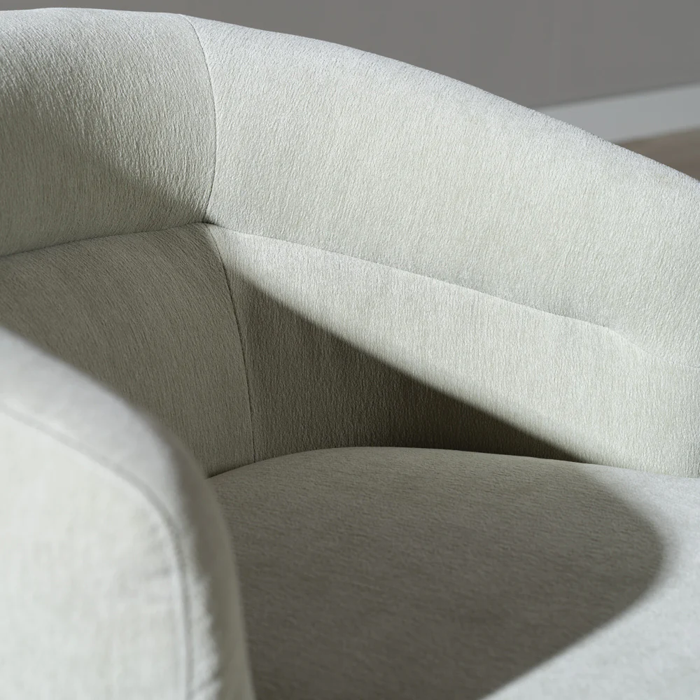 Bronx71 Scandinavische fauteuil Valerie draaibaar chenille mintgroen - Image 5