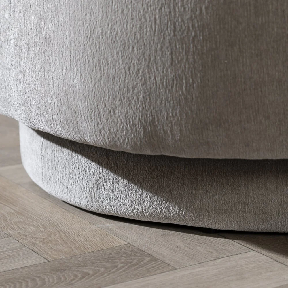 Bronx71 Scandinavische fauteuil Valerie draaibaar chenille taupe - Image 6