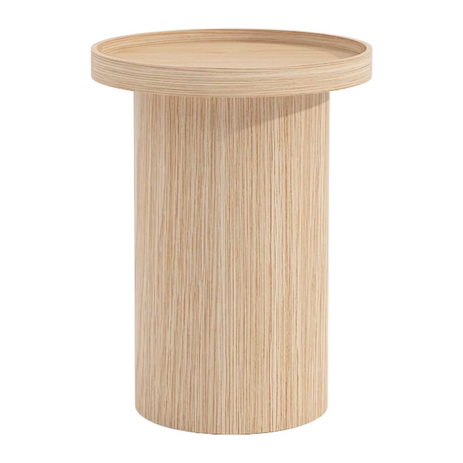 by fonQ Brik Bijzettafel Ø 40 cm - Eiken - Image 3