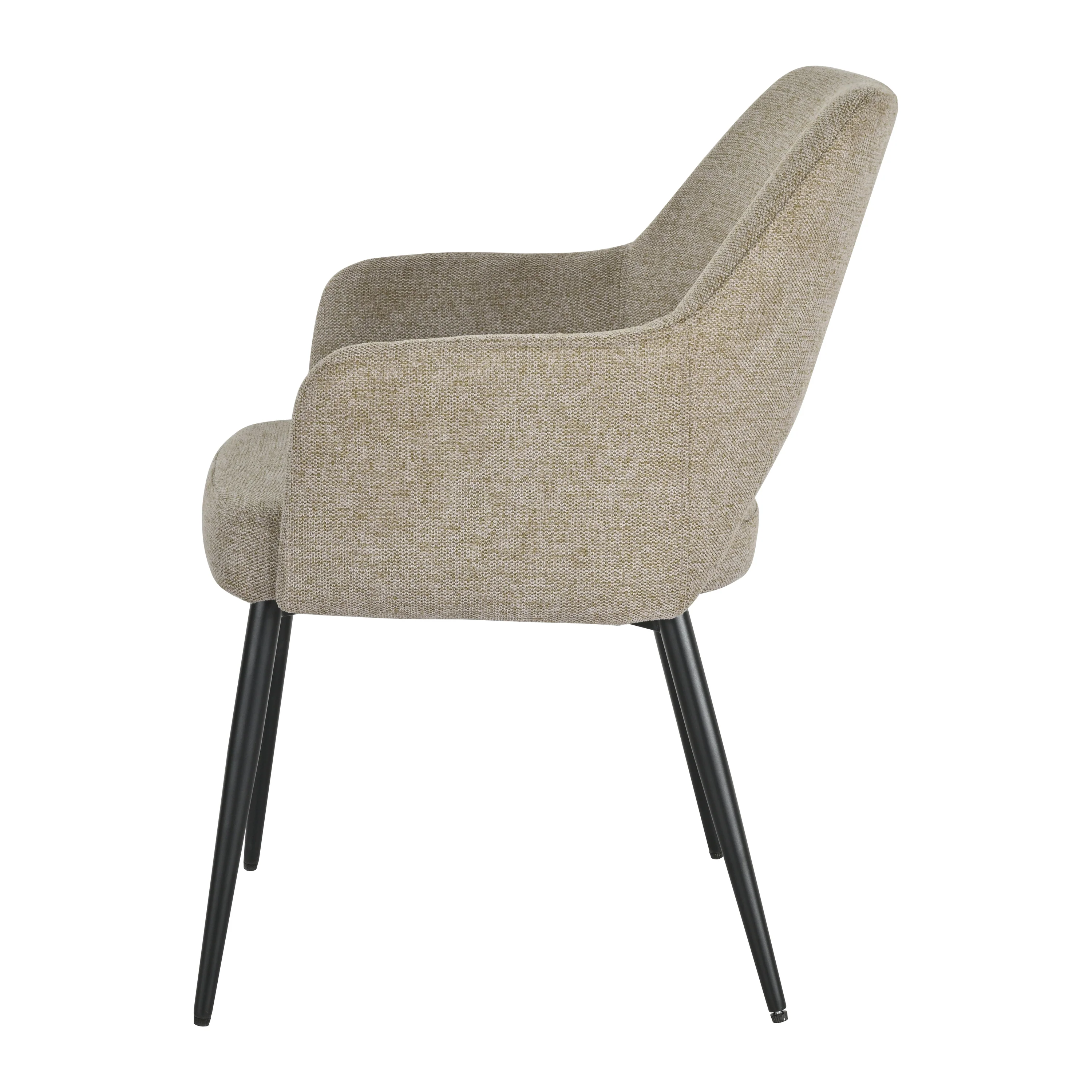 by fonQ Gap Eetkamerstoel - Taupe / Zwart - Image 4