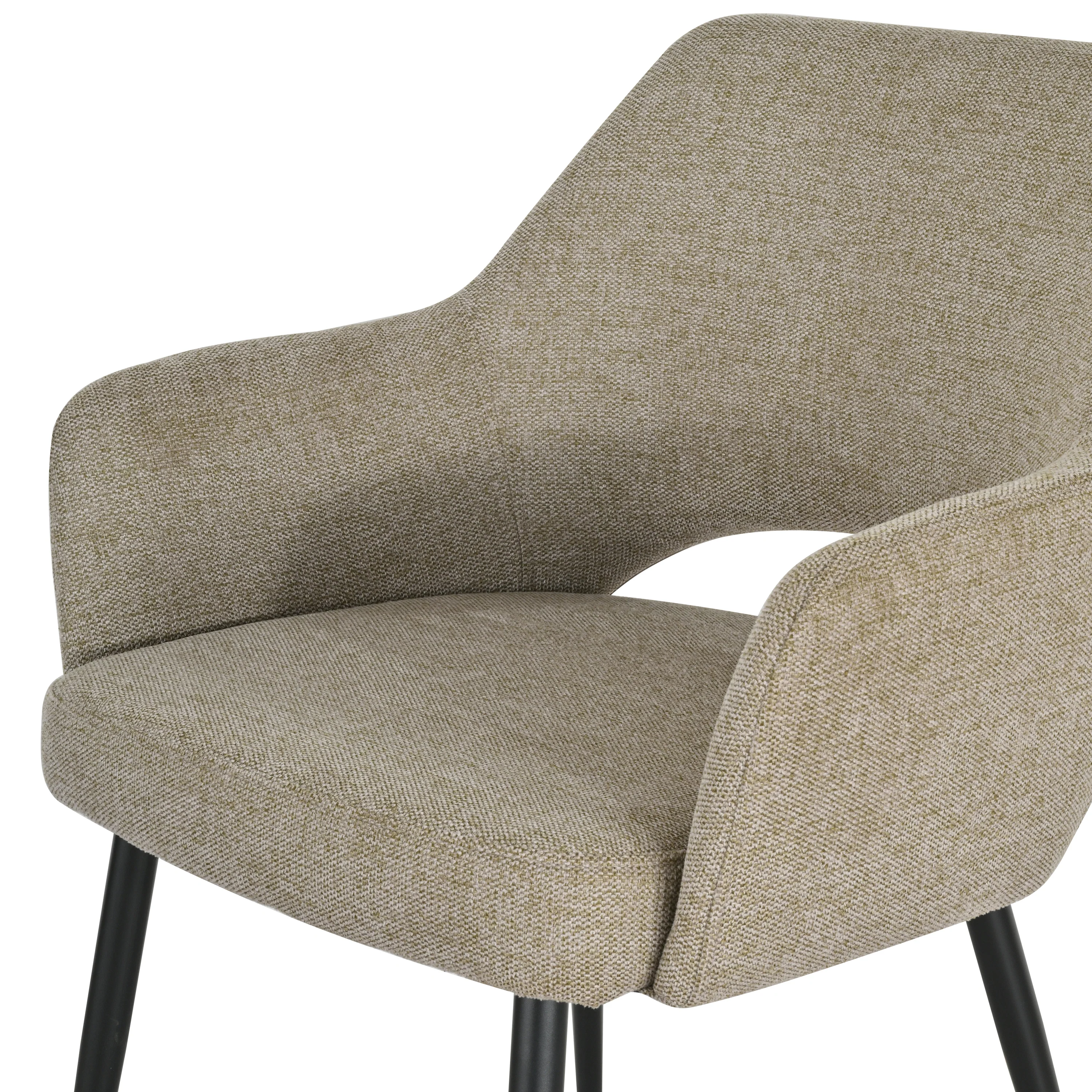 by fonQ Gap Eetkamerstoel - Taupe / Zwart - Image 7