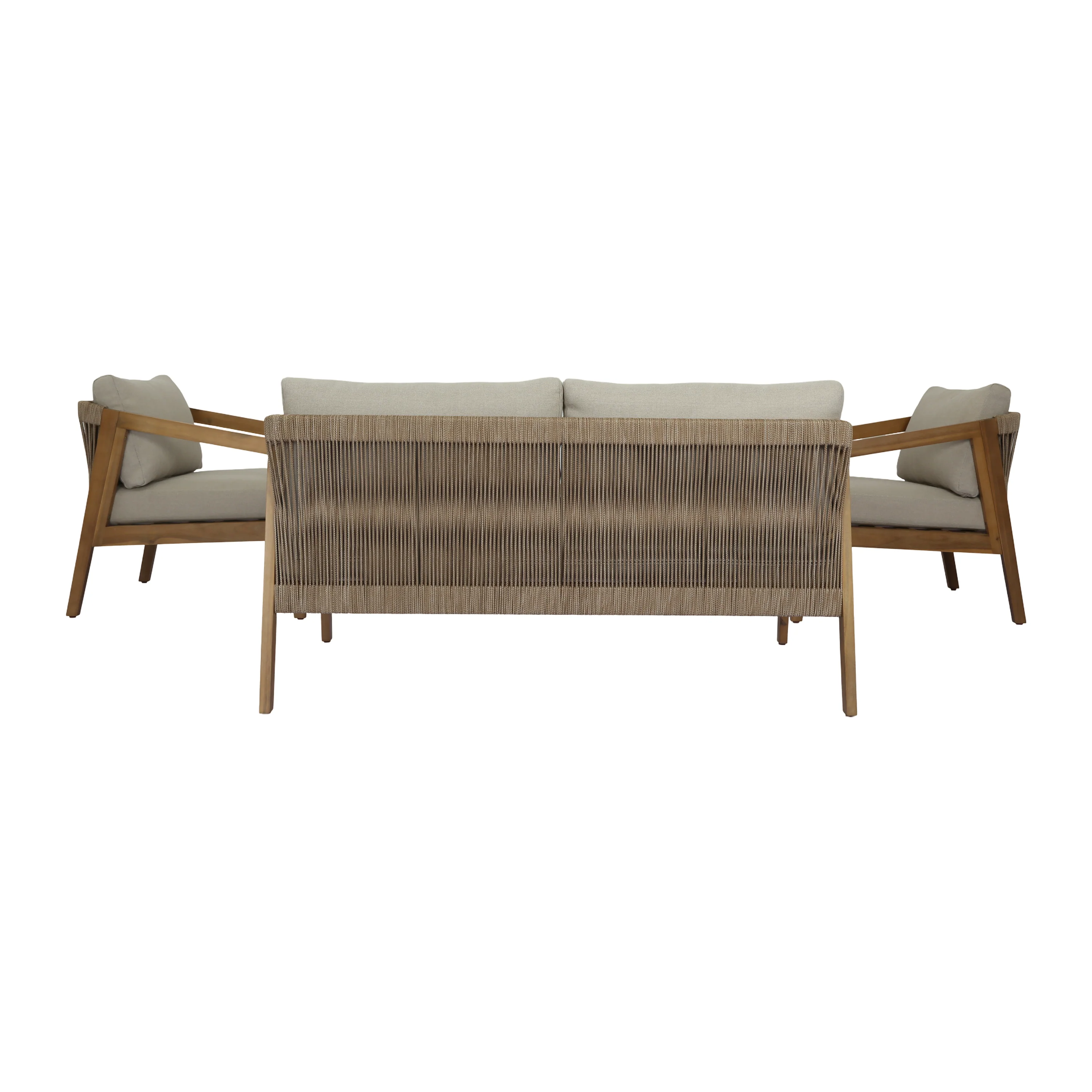 by fonQ Paleo Loungeset - Acaciahout - Beige - Image 4