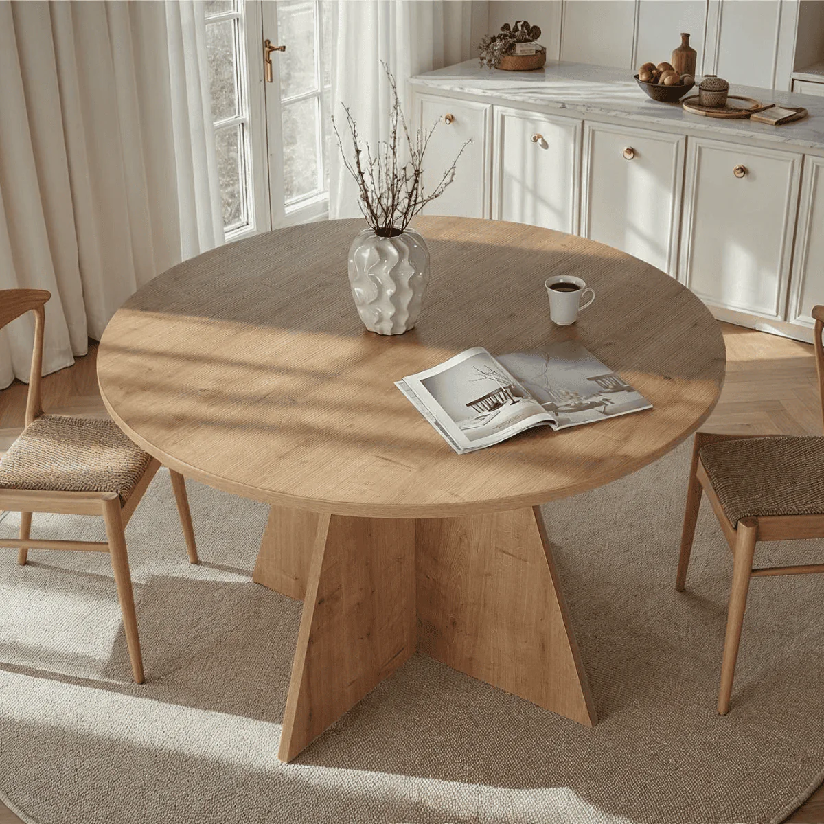 Calicosy - ARIA-tabel - B120 cm - Licht hout - Image 6
