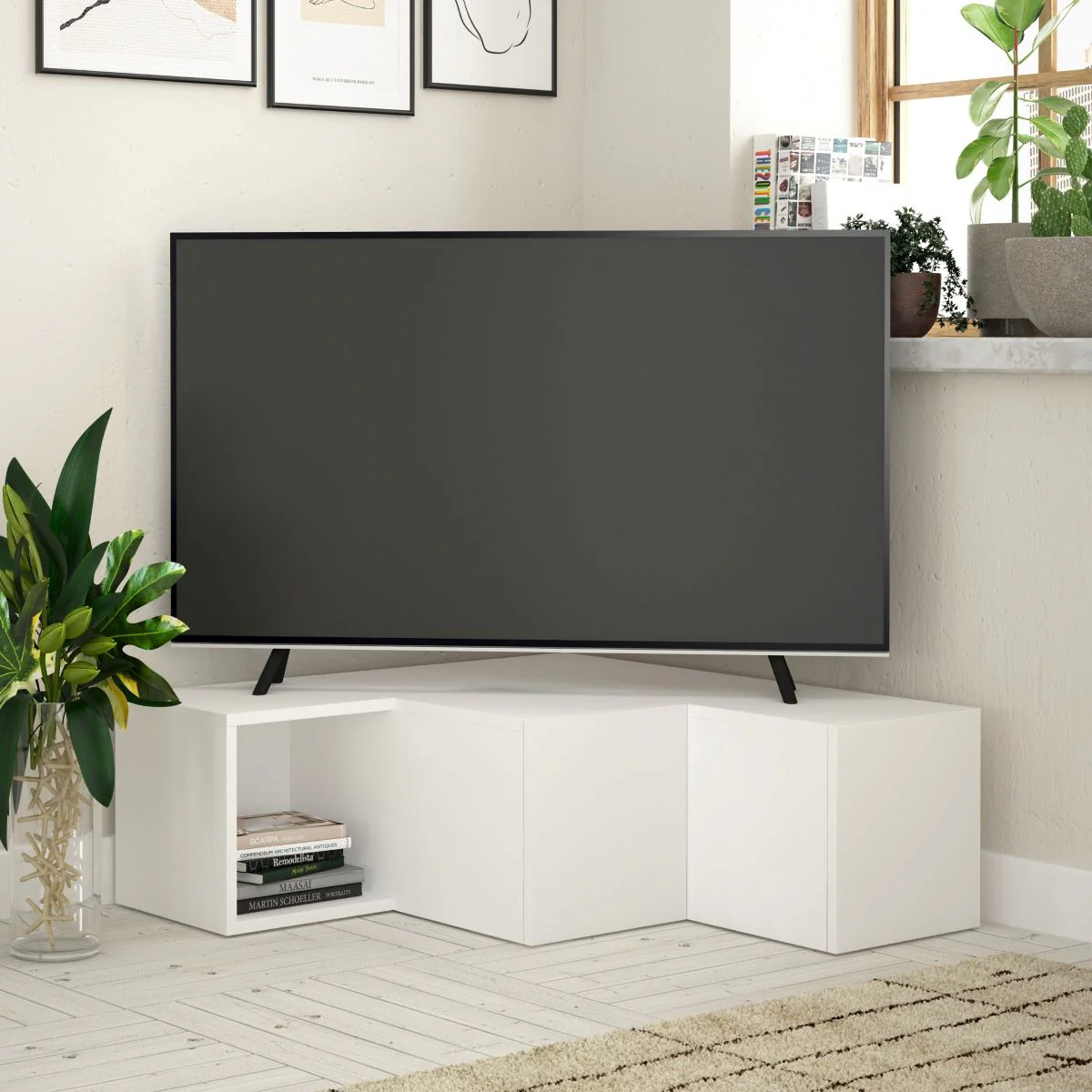 Calicosy - COMPACT TVhoekmeubel met 2 laden - H32 cm - Image 2