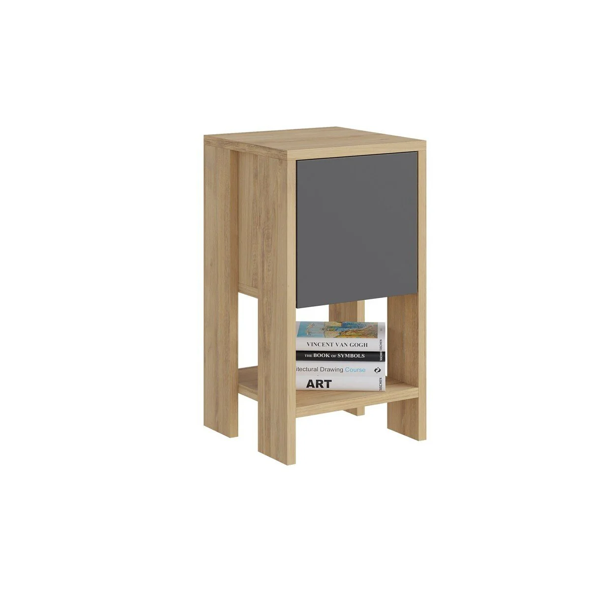Calicosy - EMA Nachtkastje 1 klapdeur - H55 cm