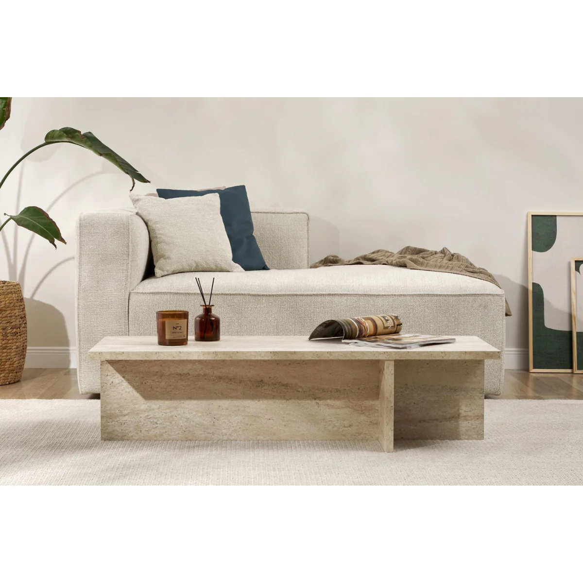 Calicosy - HARBOR Salontafel - H30 cm - Travertijneffect - Image 4