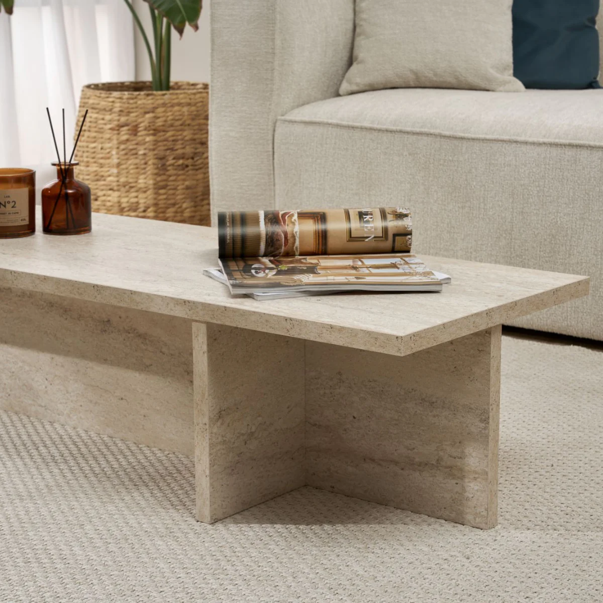 Calicosy - HARBOR Salontafel - H30 cm - Travertijneffect - Image 7