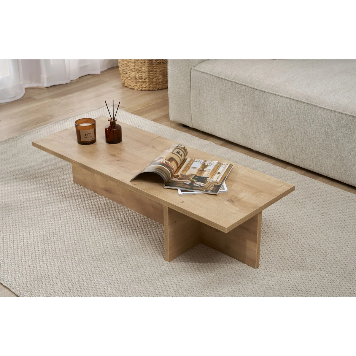 Calicosy - HARBOR Salontafel met rechthoekig - H30 cm - Image 6