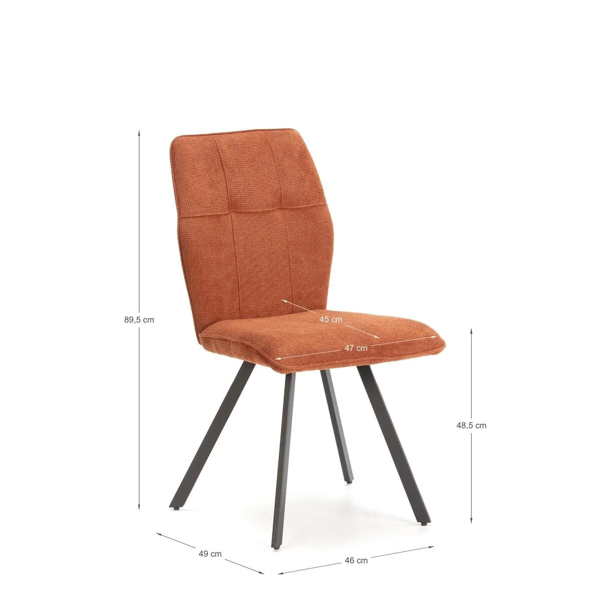 Calicosy - MERY Set van 4 stoelen in stof - H48 cm - Image 3