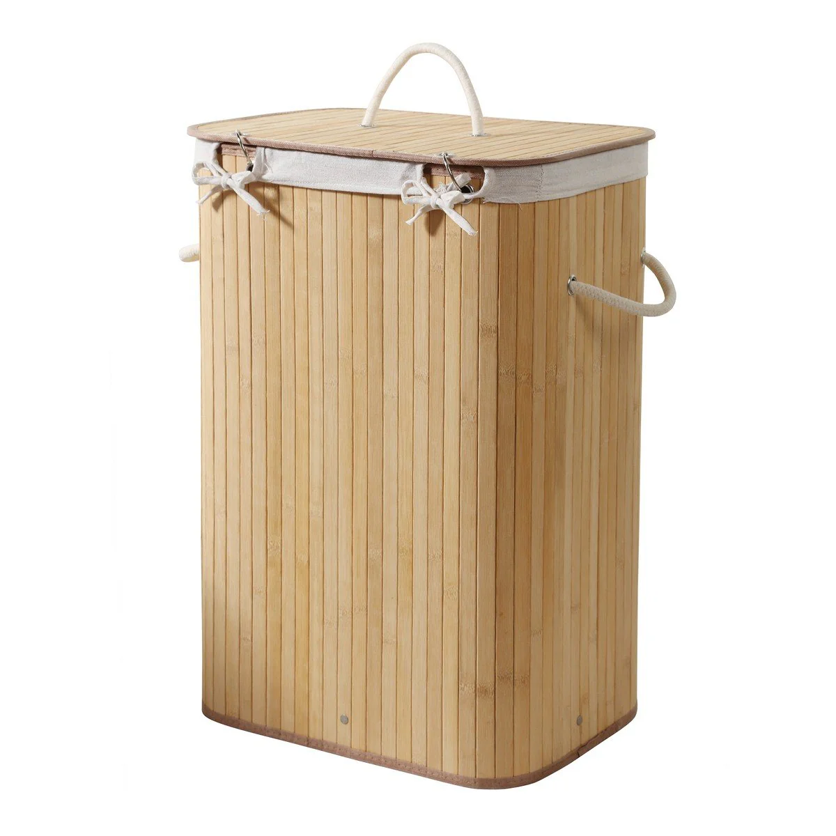 Calicosy - Rechthoekige bamboe wasmand 70L - H60 cm - H60 cm - Image 5