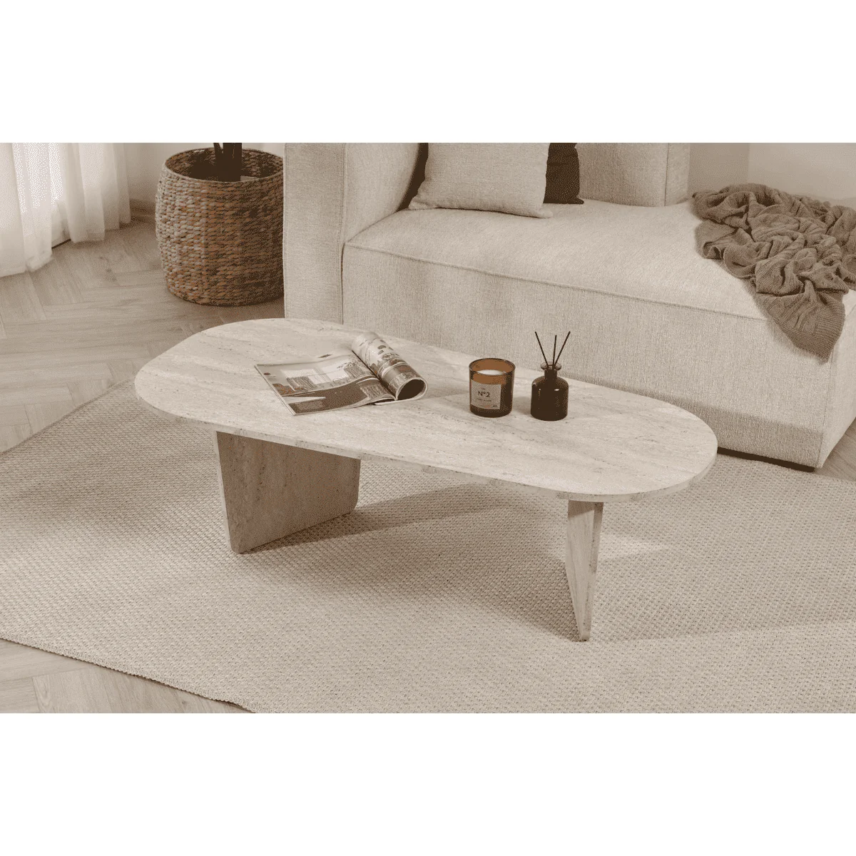 Calicosy - Salontafel Amélia - Spaanplaat - 40x130x65 cm - Image 5