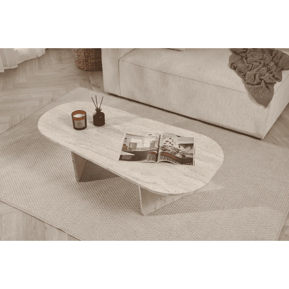 Calicosy - Salontafel Amélia - Spaanplaat - 40x130x65 cm - Image 6