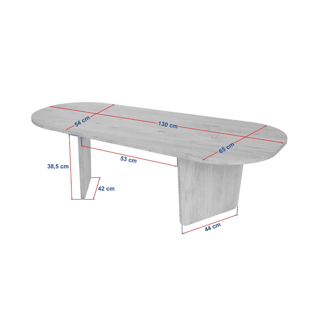 Calicosy - Salontafel Amélia - Spaanplaat - 40x130x65 cm - Image 8