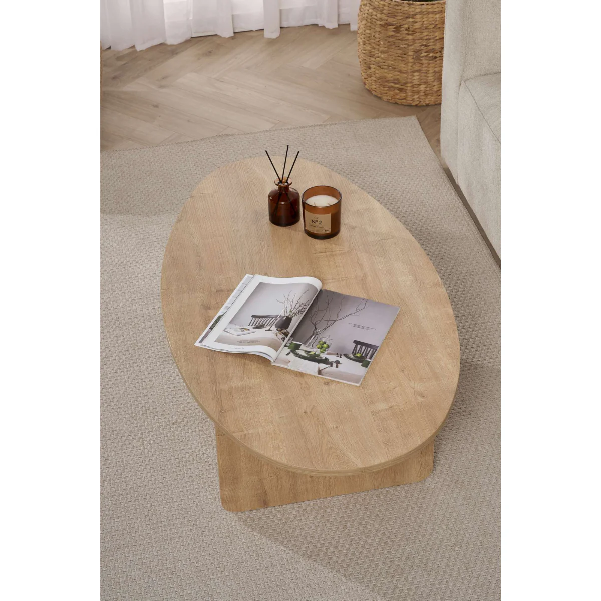Calicosy - Salontafel Anna - Spaanplaat - 40x120x65 cm - Image 5