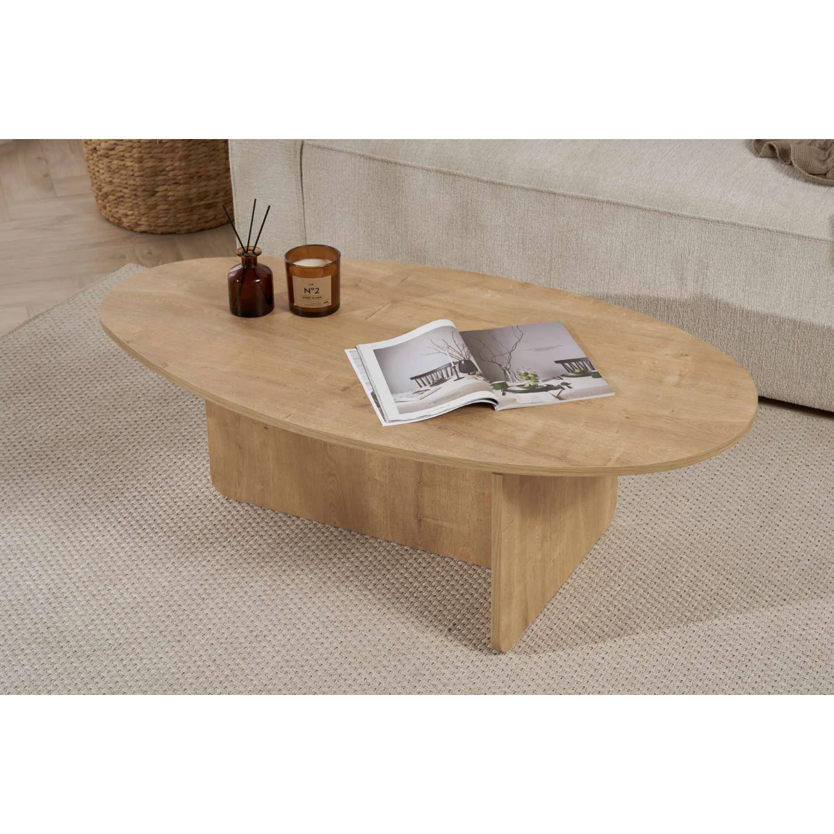Calicosy - Salontafel Anna - Spaanplaat - 40x120x65 cm - Image 6
