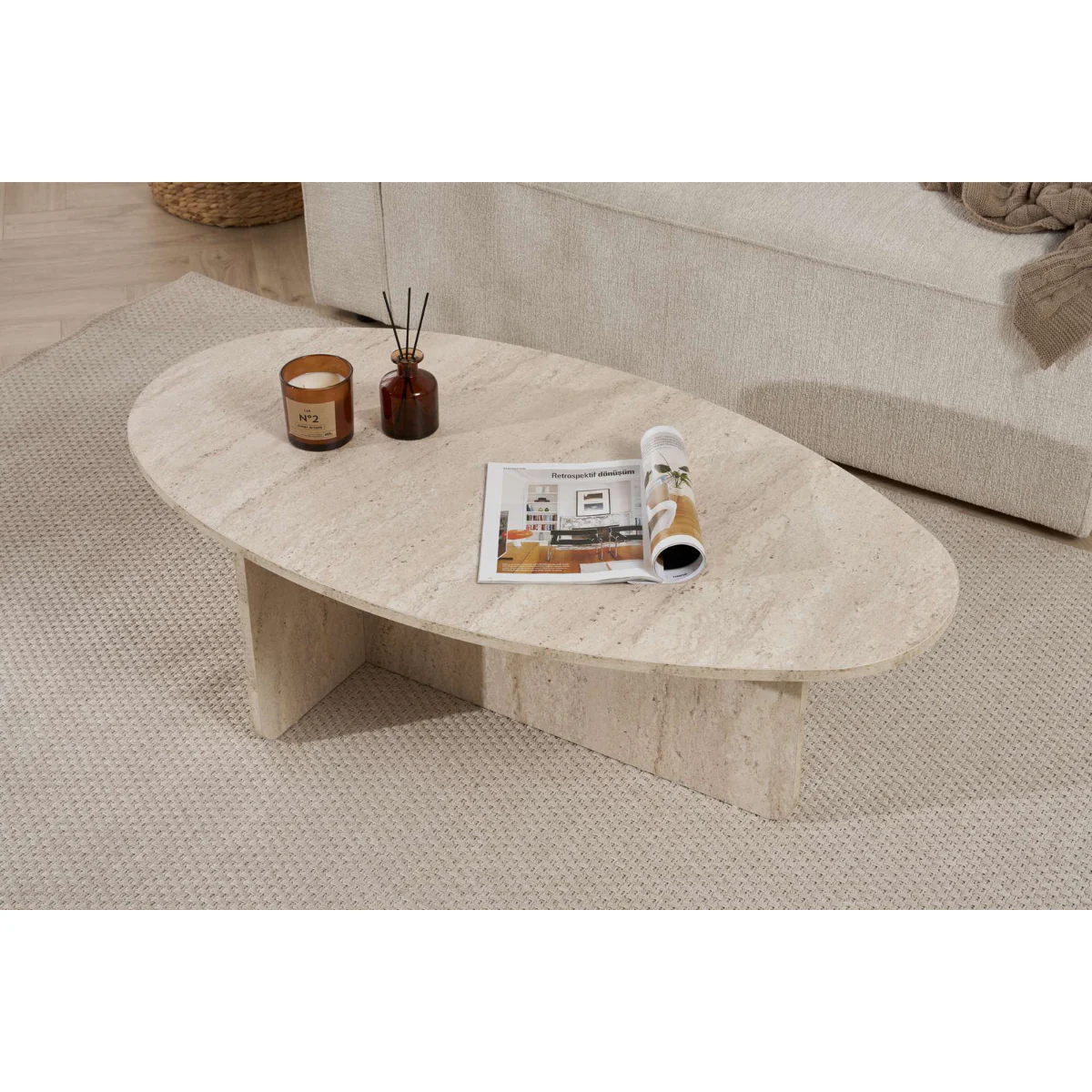 Calicosy - Salontafel Anna - Spaanplaat - 40x120x65 cm - Image 7