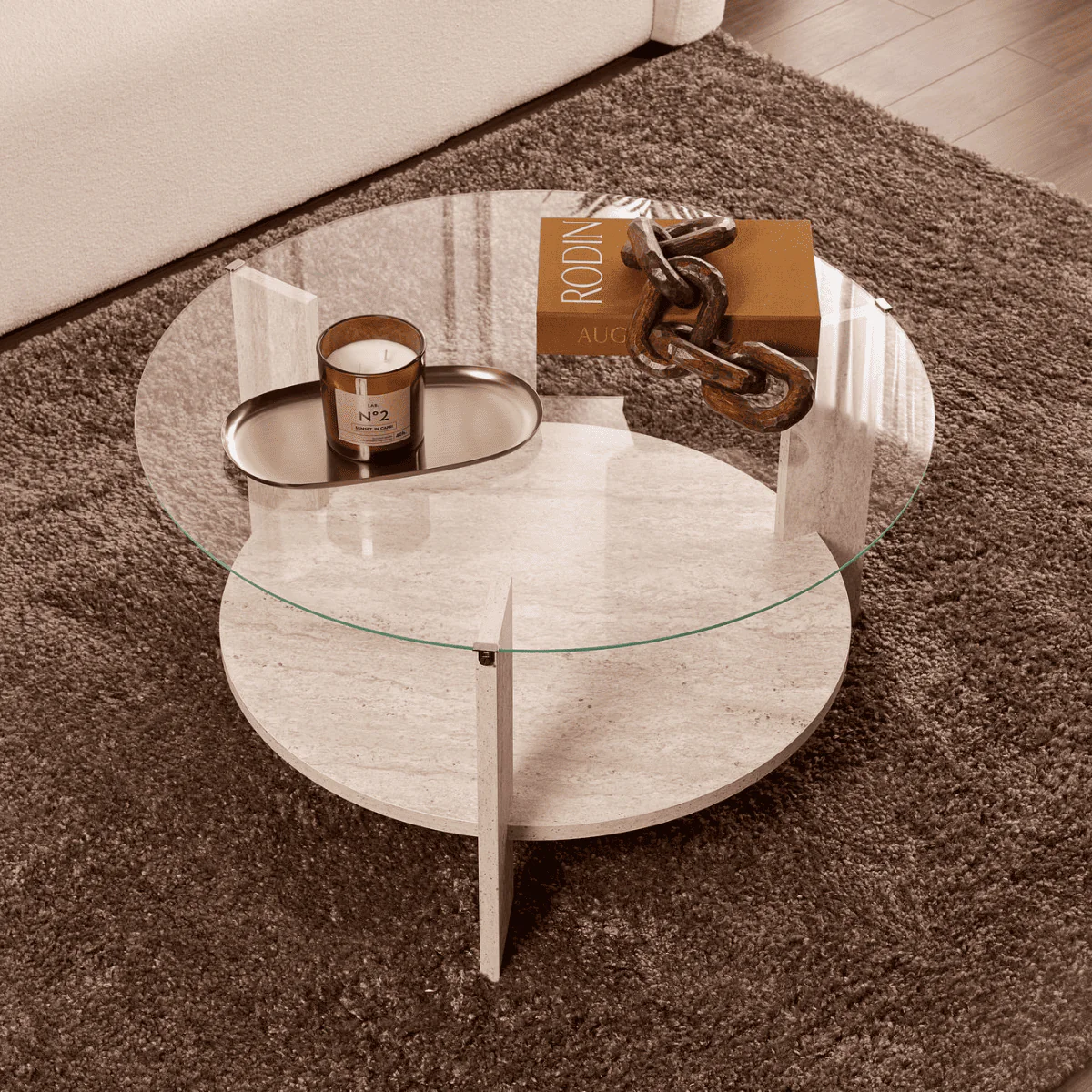 Calicosy - Salontafel met 2 bladen L75 cm - CLARA - Image 6