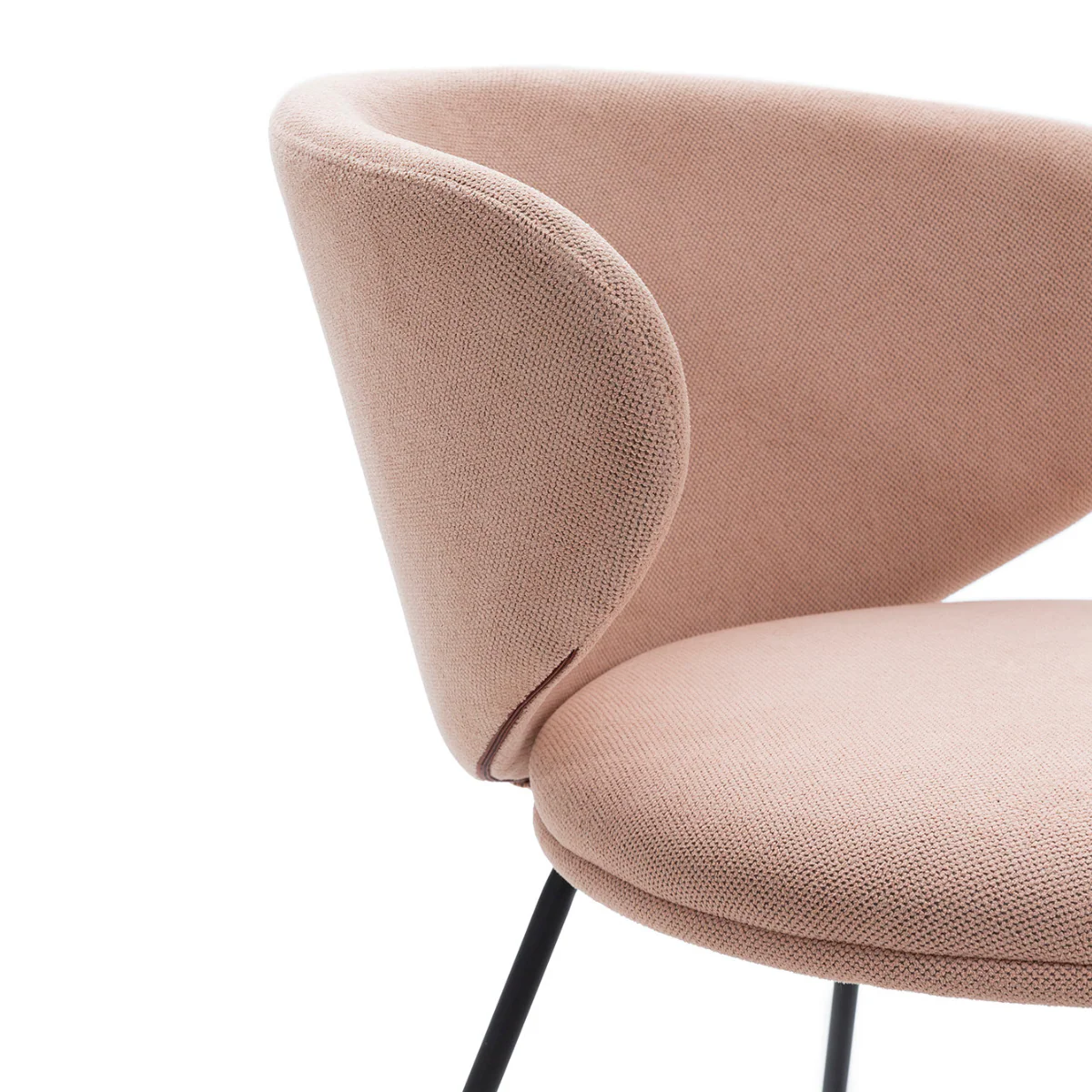 Calicosy - Set 2 stoelen RUSH - L60 cm - Stof & zwart metaal - Image 6