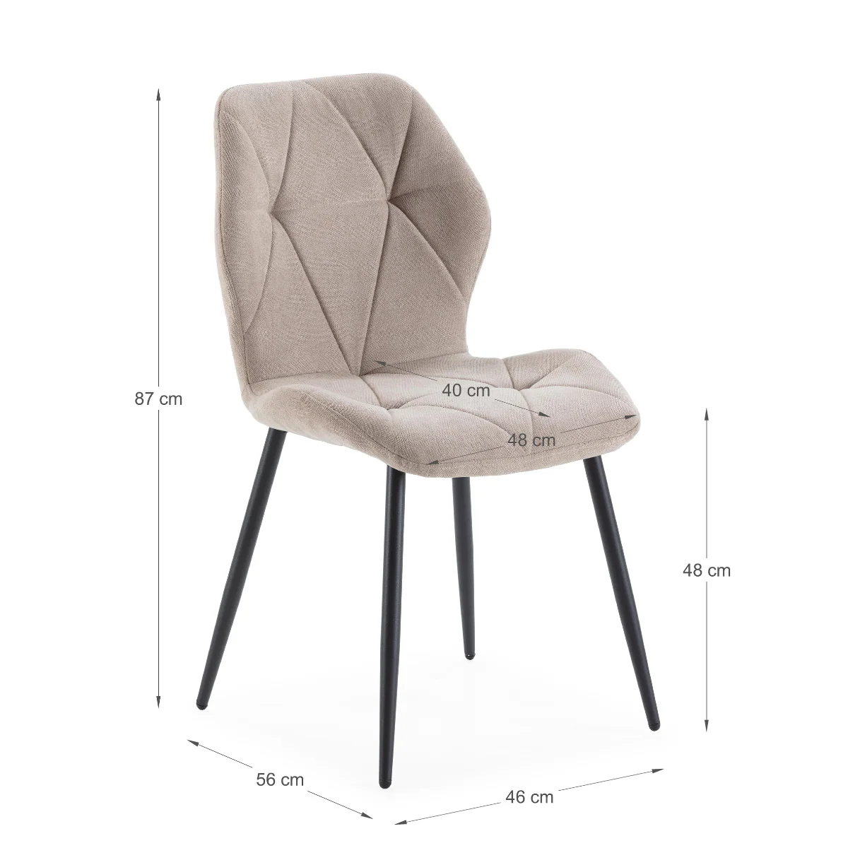 Calicosy - Set van 4 stoelen LUNA - H48 cm - Image 4