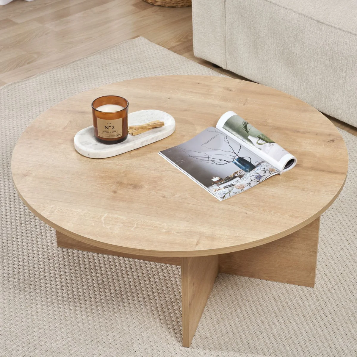 Calicosy - SOLEIL Salontafel met afgerond - H40 cm - Image 5