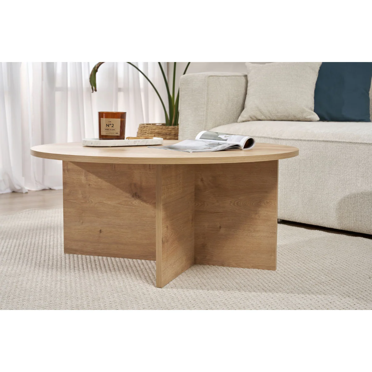 Calicosy - SOLEIL Salontafel met afgerond - H40 cm - Image 6